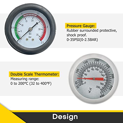 Acymner 18PCS Radiator Pressure Tester Kit | Coolant Pressure Tester Kit,Radiator Pressure Pump Cooling System Car Leak Tester Detector Tool Water Tank Adapter Auto Coolant Vacuum Purge Head Gasket - Image 4