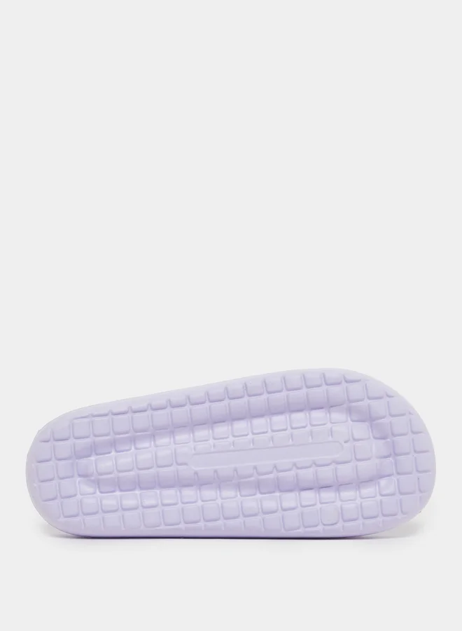 Take Two Take Two Textured Checked Slip-On Slippers