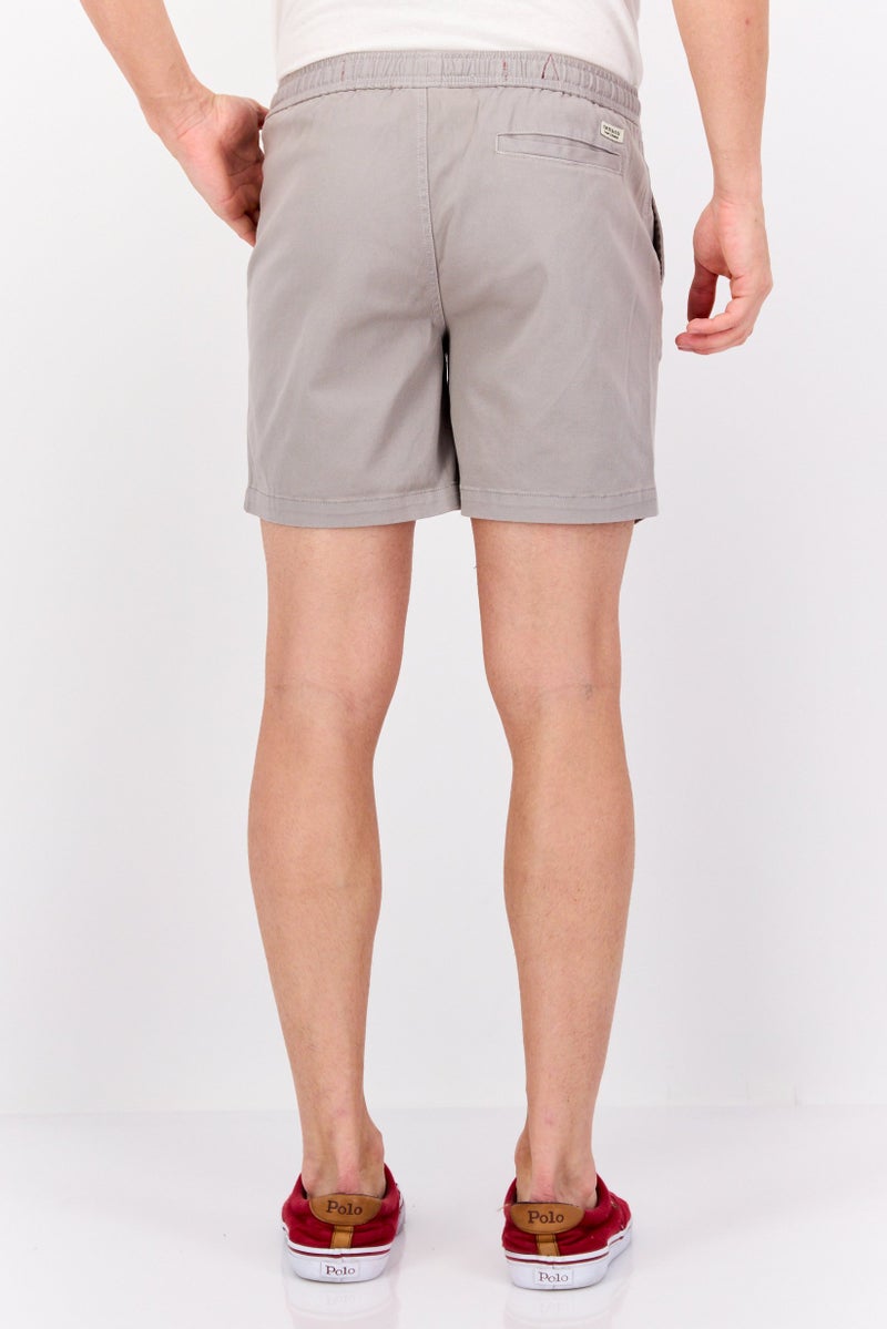 Paperbacks Men Plain Basic Shorts, Grey - Image 4