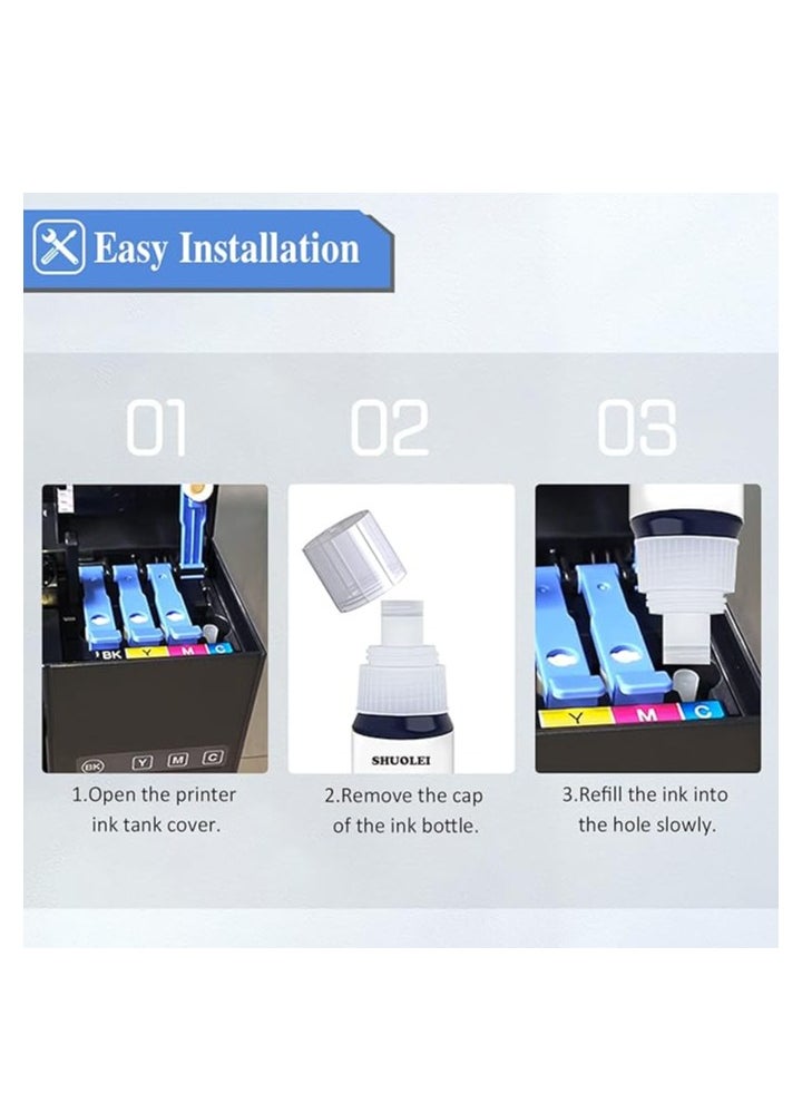 Terabyte GT51 GT52 InkCompatible Ink Cartridges for HP DeskJet GT 5810,GT 5820, 5821, 5822, 310,315,316,319,410,415,416,419 720,750,790 Printers (4-Packs)  - Image 3