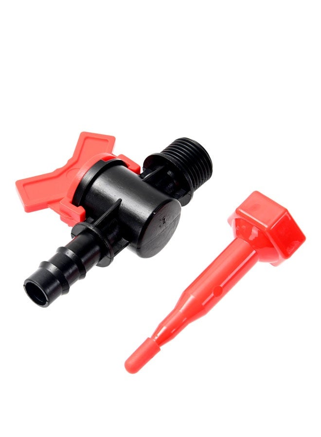 لوازم صنبور جالون وصمام إغلاق لي الري بالتنقيط - صمام تحكم في تدفق الماء للحدائق والبيوت المحمية وأنابيب الري الدقيقة والزراعة الصغيرة - Image 4