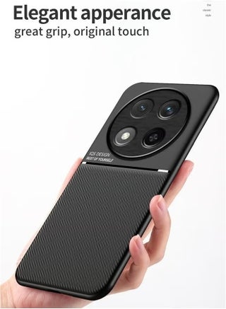 Protective Case Cover For Honor x9c 5G Black High end Business with Magnetic and Protector Anti-Scratch Shockproof Phone Accessory - view 2