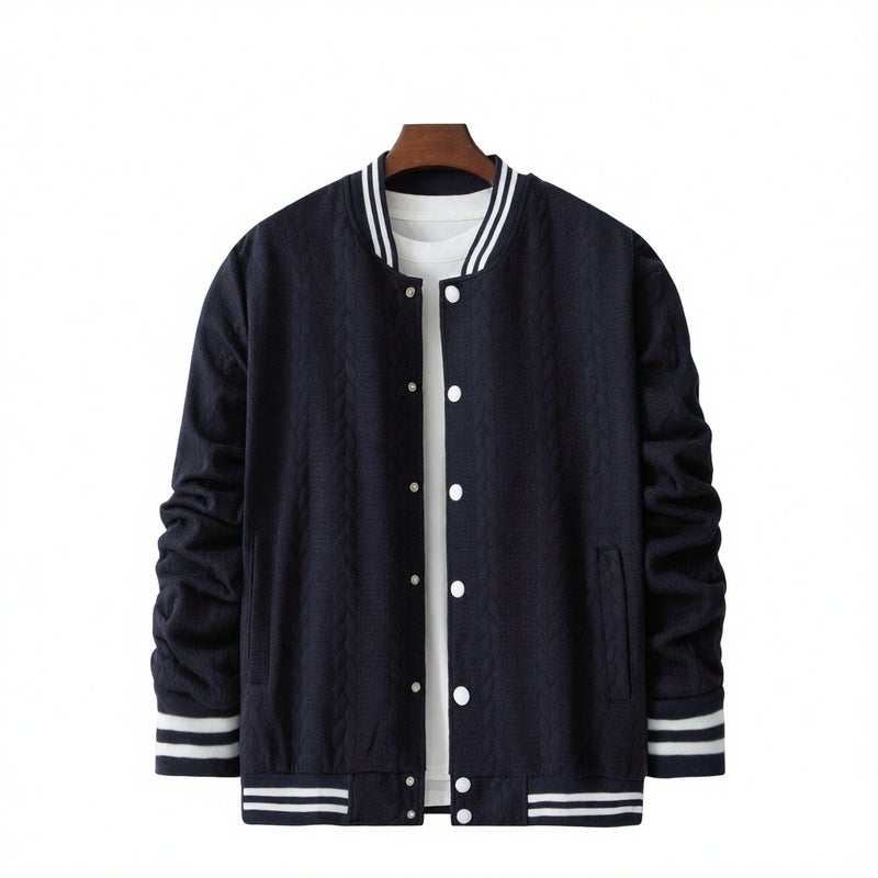 Mens Casual Knit Cardigan Sweater Single Breasted Button Down - Image 3