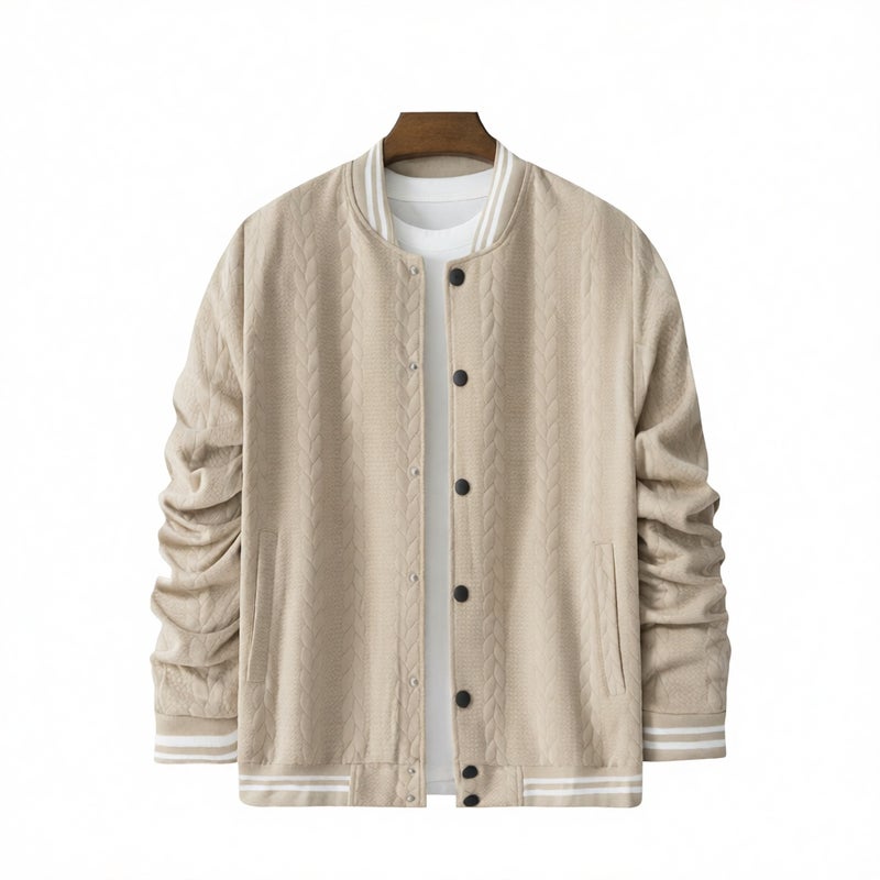 Mens Casual Knit Cardigan Sweater Single Breasted Button Down - Image 5