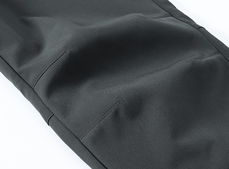 BASUDAM Men's Utility Work Pants Snow Waterproof Softshell Winter Fleece Lined Insulated Outdoor Mountain Dark Grey 34 - Image 4