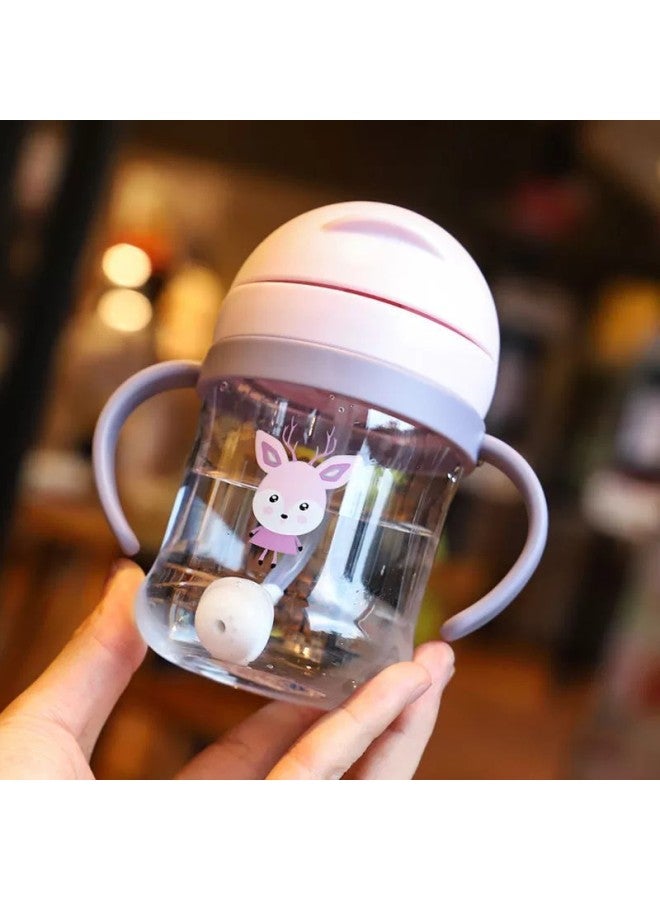 Export Manufacturer Children's Water Cup Kindergarten Toddler Water Cup Learning Drinking Cup With Handle Leak-proof Anti-choking Straw Cup