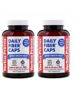 Daily Fiber Caps - 180 Capsules, (Pack of 2) - Soluble & Insoluble Fiber Supplement - Colon Cleanse - Vegan, Non-GMO, Gluten-Free - pzsku/Z336C4B1FD10131688ED5Z/45/_/1681400407/a064b88f-fd77-4b4d-955c-0b17c0b88ec7