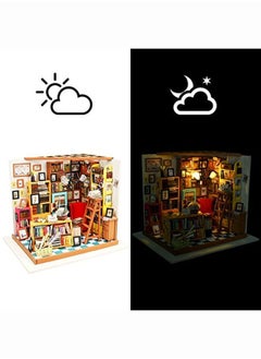 Rolife Miniature Dollhousediy Wooden House Kit3D House Puzzle Modelcreative Room Decorations With Furniturebest Birthday Gift (Sam'S Study)  - Image 2