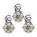 canjoyn 10 Pcs Flower Spin Hair Pins Swirl Hair Twists Coils Hair Clips Bridal Rhinestone Pearl Metal Spiral Twist Updo Hair Pins DIY Hair Style Hair Accessories for Wedding Prom Party flowerD - Image 2