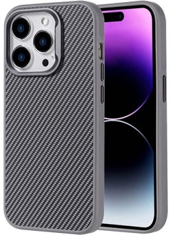 RedClick Apple iPhone 14 Pro Max Case Carbon Fiber 600D Kevlar Troy Cover 