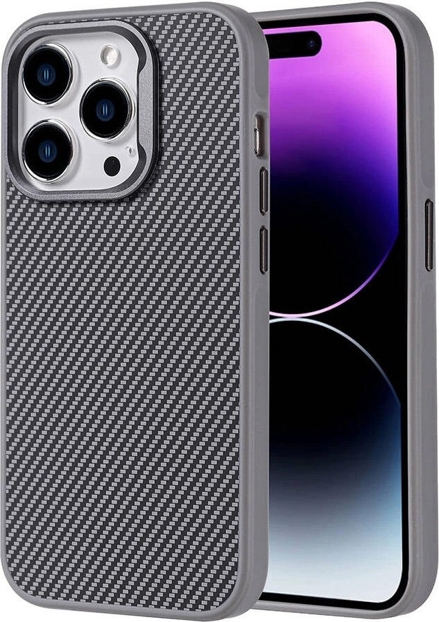RedClick Apple iPhone 14 Pro Max Case Carbon Fiber 600D Kevlar Troy Cover 