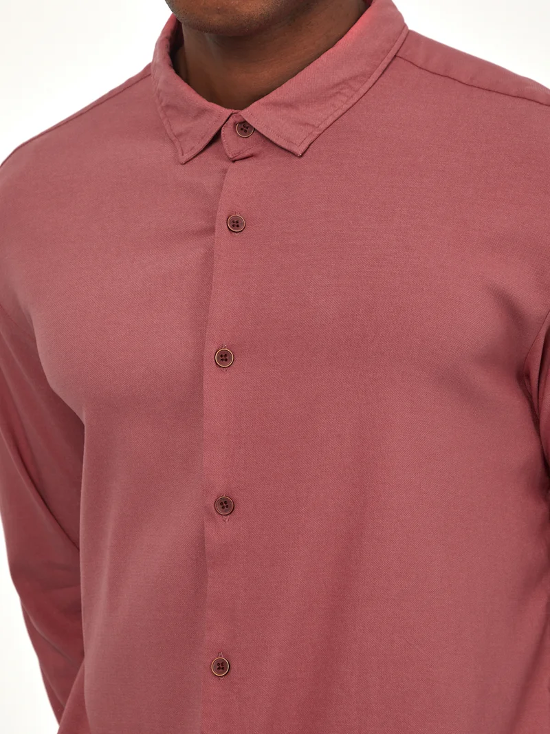 Styli Solid Knitted Shirt