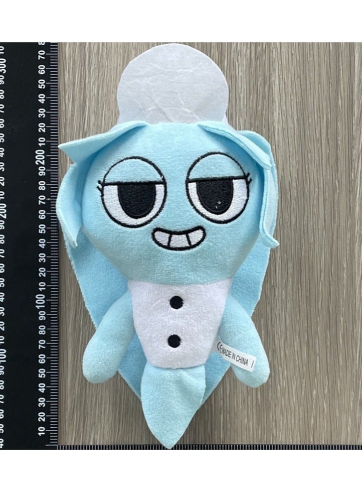 25cm Dandy's  World Animal Plush Figure, White Blue Ghost - Image 1