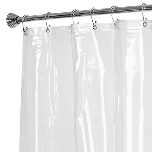 SHOPELLA 12 Pcs Bath Curtain Rollerball Shower Curtain Rings Hooks 5 Roller Polished Satin Nickel Ball Curtain Accessories - Image 5