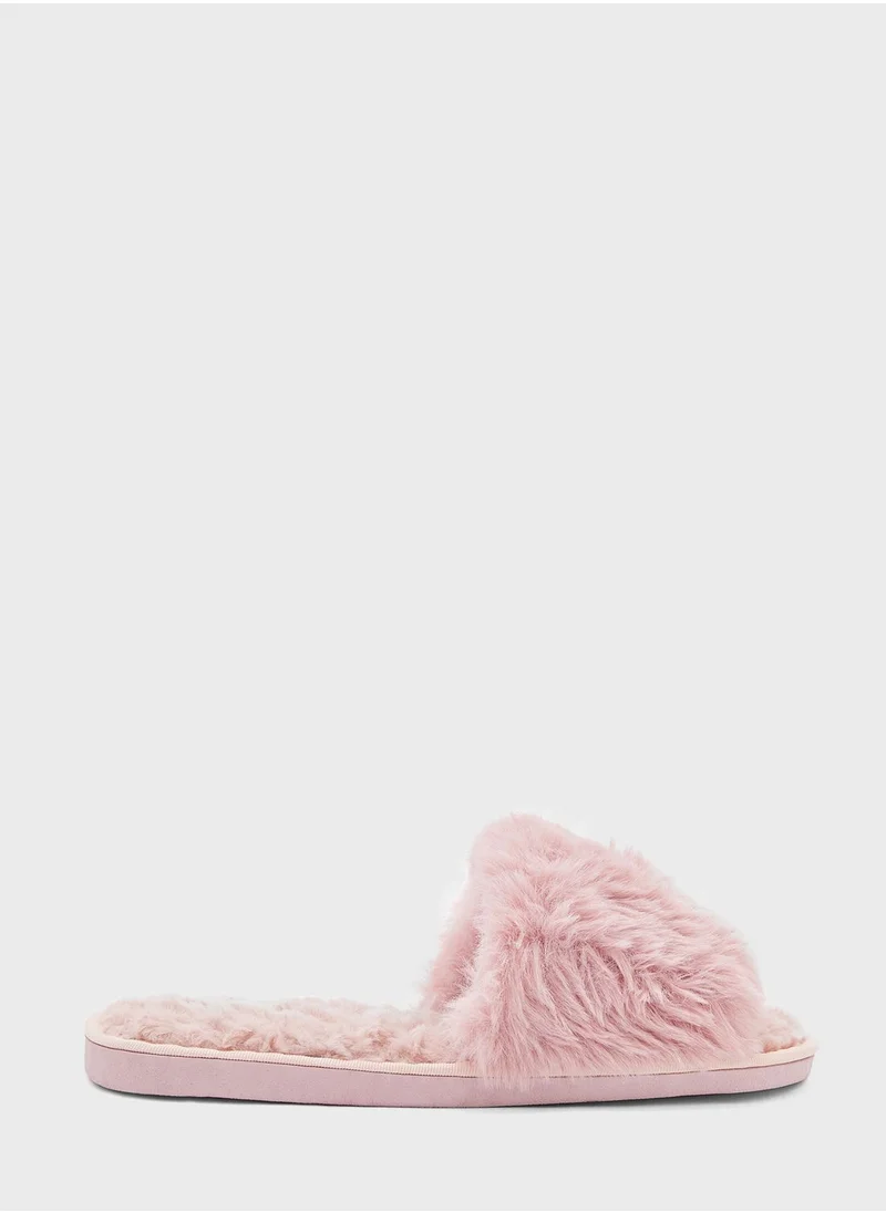 Ginger Open Toe Bedroom Slippers