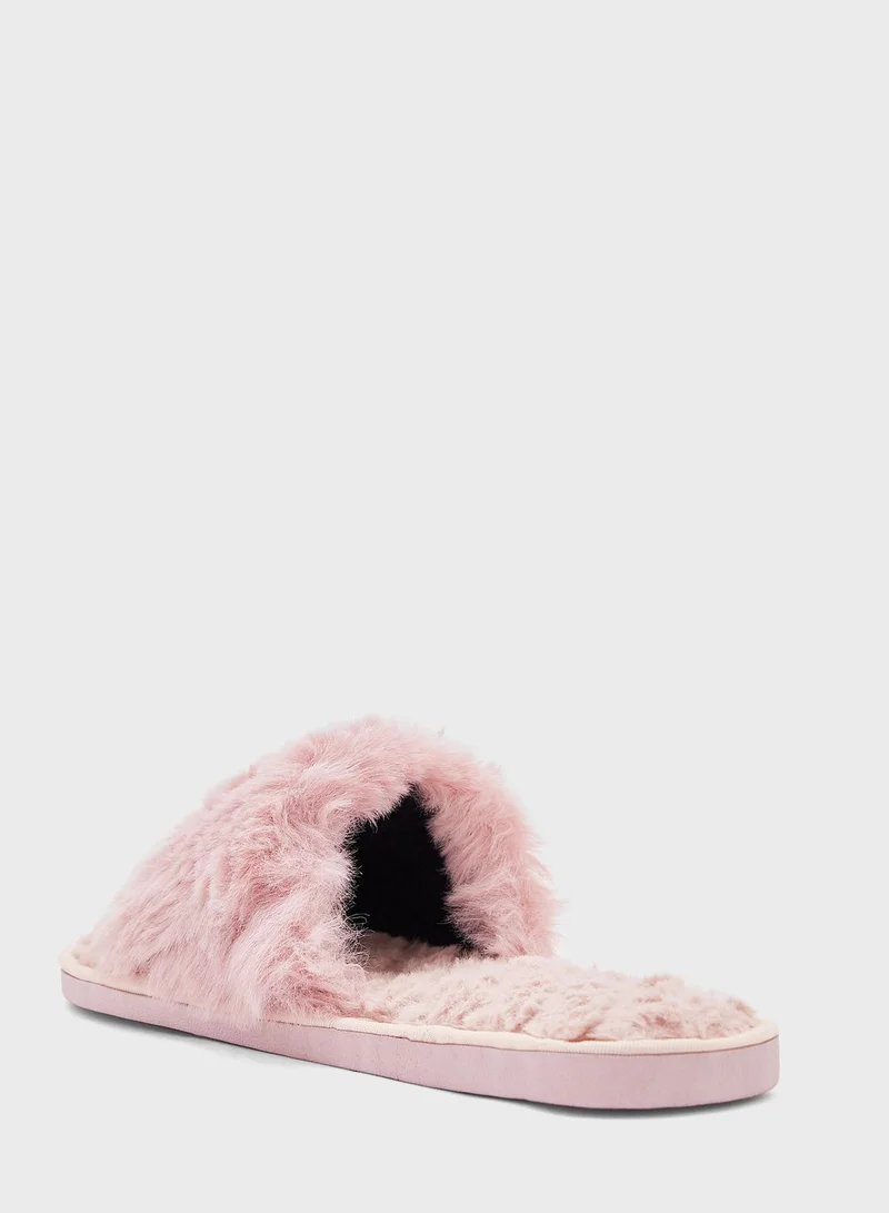 Ginger Open Toe Bedroom Slippers