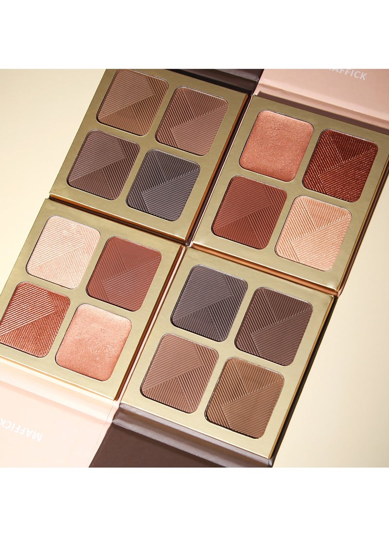 maffick - Maffick Highlight and Contour Palette: Nose, Face & Eye Shadow Compact for Sculpting, Illuminating, and Beautifying the Skin Tone - Image 1
