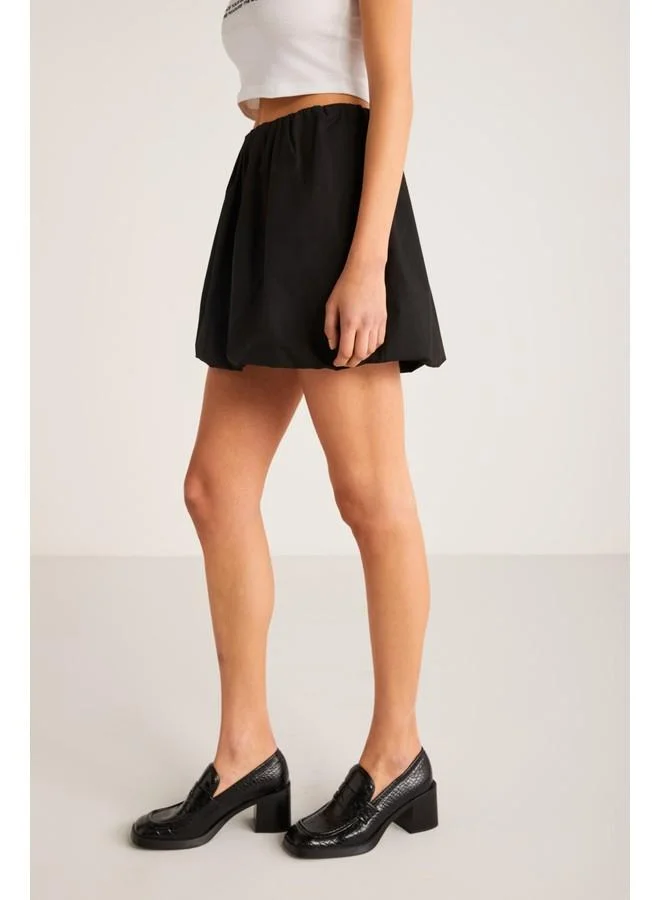 GRIMELANGE Grimelange Levante Women's Mini Balloon Black Skirt