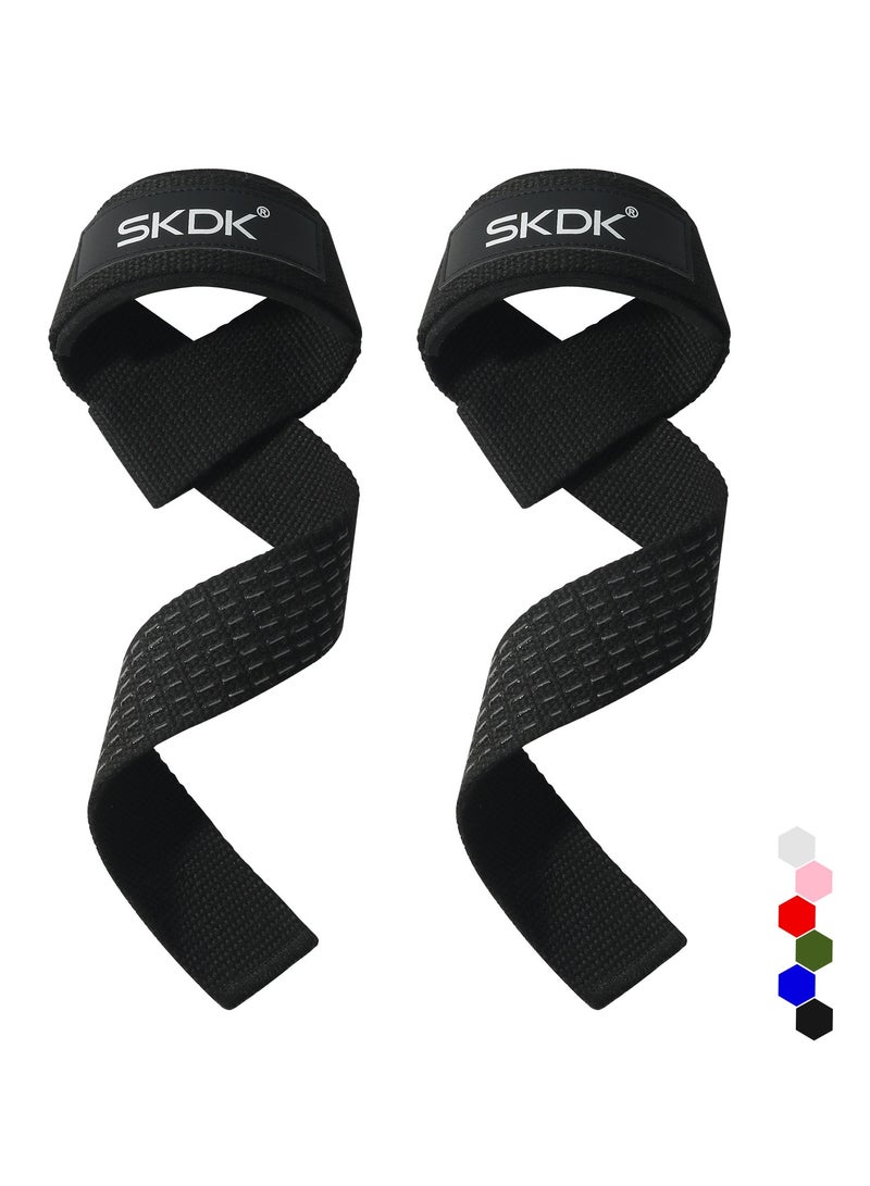 إس كي دي كي أشرطة رفع من السيليكون غير قابلة للانزلاق لأساور المعصم لرفع الأثقال في صالة الألعاب الرياضية وأشرطة الصالة الرياضية للنساء والرجال ورفع الأثقال وتدريبات القوة على بناء الجسم - Image 1