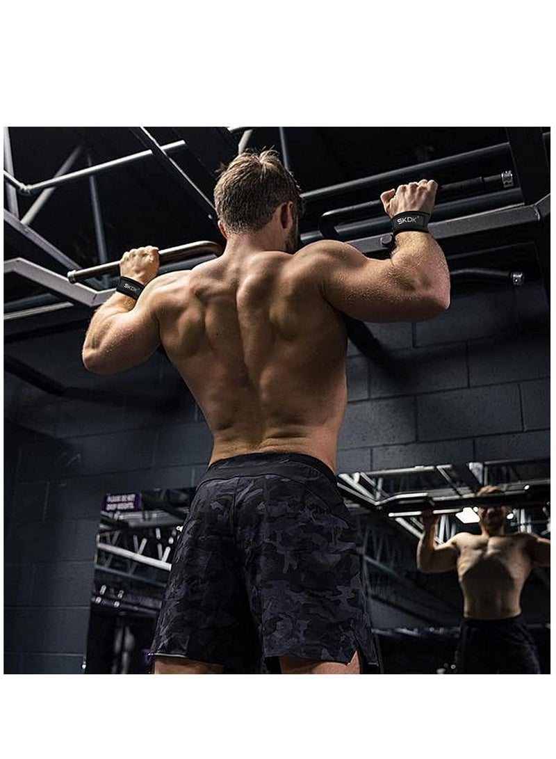 إس كي دي كي أشرطة رفع من السيليكون غير قابلة للانزلاق لأساور المعصم لرفع الأثقال في صالة الألعاب الرياضية وأشرطة الصالة الرياضية للنساء والرجال ورفع الأثقال وتدريبات القوة على بناء الجسم - Image 3