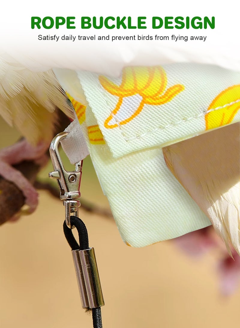 أوربازار 6 قطع من حفاضات الطيور، حفاضات قابلة للغسل وإعادة الاستخدام للببغاوات مع طبقة داخلية مقاومة للماء، بدلة طيران ناعمة للطيور الأليفة الصغيرة للببغاوات والكوكاتيل - Image 4