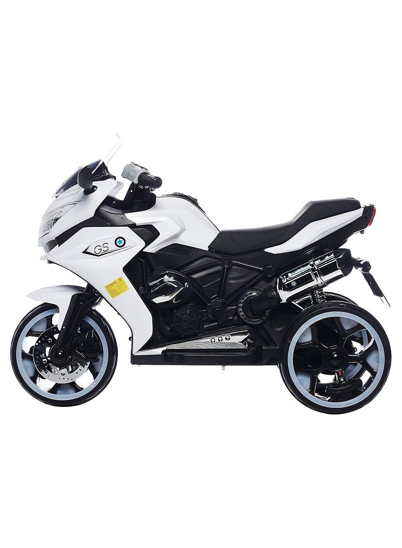 Amsham Toys Powered Riding Motorbike For Kids - White - Image 2
