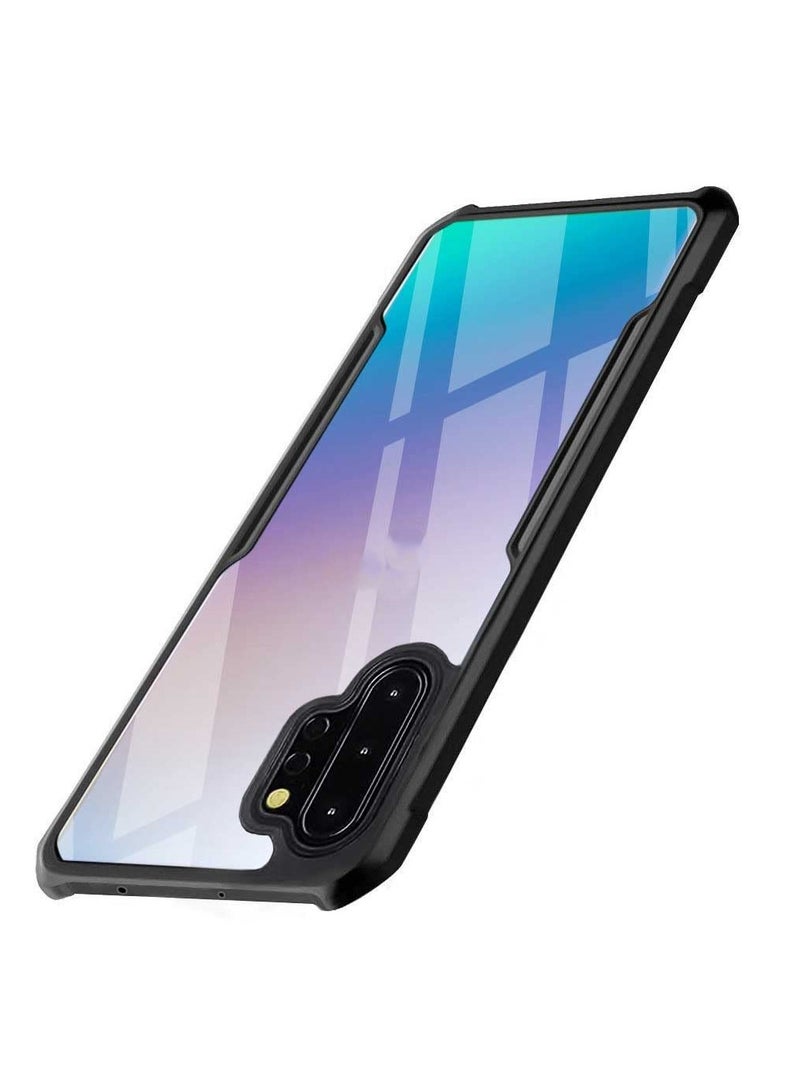 جراب سامسونج نوت 10 بلس مضاد للصدمات والخدوش شفاف مضاد للاصفرار حماية متكاملة مزود بحماية للكاميرا وفريم مرن للهاتف ( samsung note 10 plus cover ) - Image 2