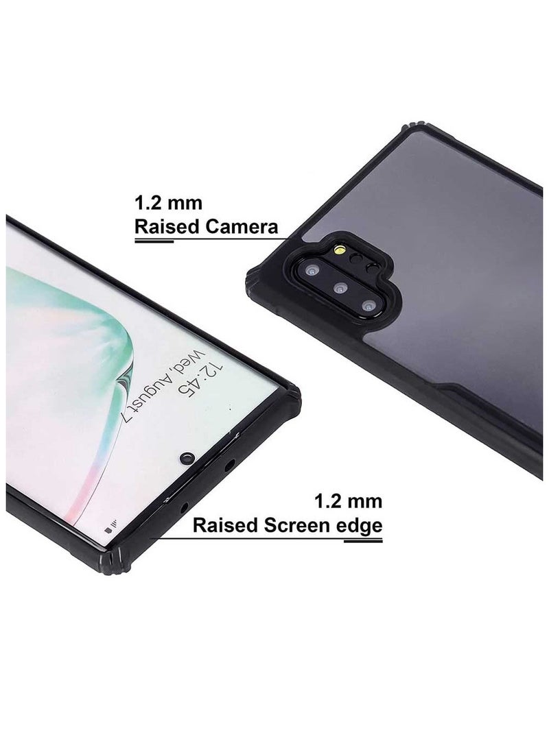 جراب سامسونج نوت 10 بلس مضاد للصدمات والخدوش شفاف مضاد للاصفرار حماية متكاملة مزود بحماية للكاميرا وفريم مرن للهاتف ( samsung note 10 plus cover ) - Image 4