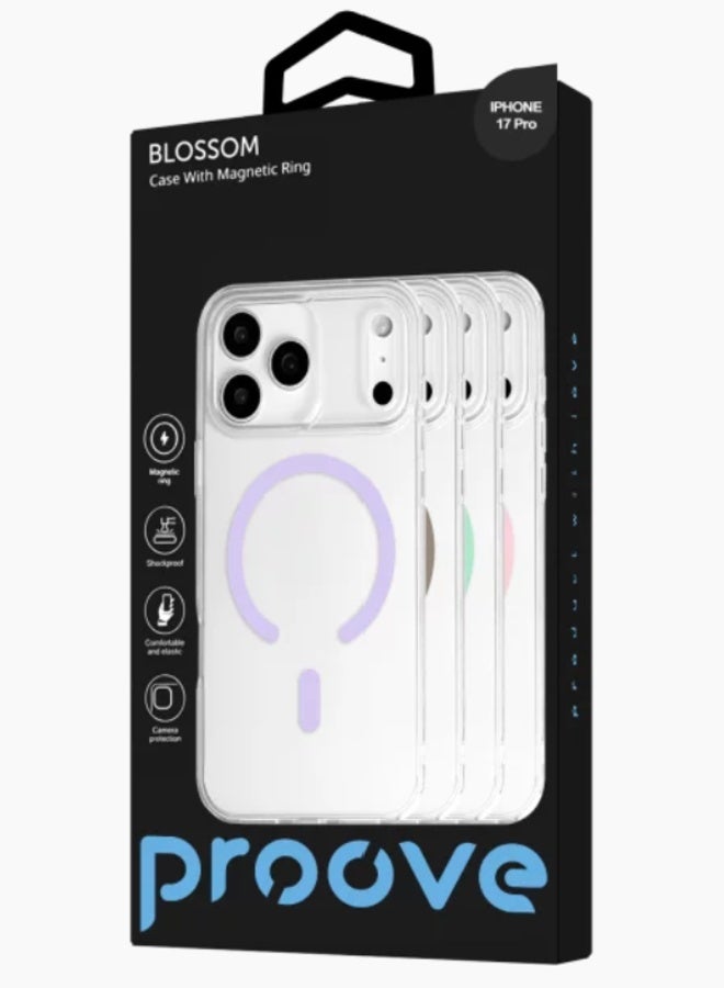 يُثبت  جراب Proove Blossom Apple iPhone 17 Pro مع حلقة مغناطيسية باللون الأبيض - Image 2