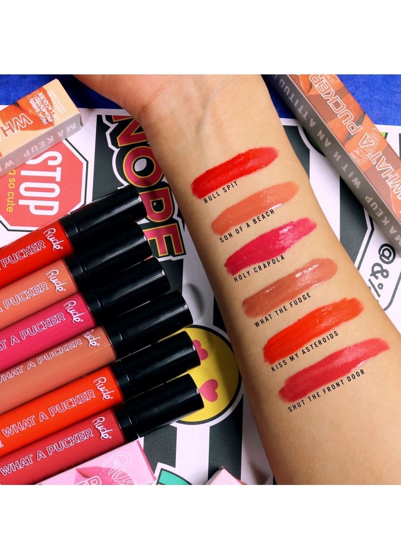 RUDE cosmetics What A Pucker Lip Gloss High Shine Pigmented – Kis my asteroids - Image 2