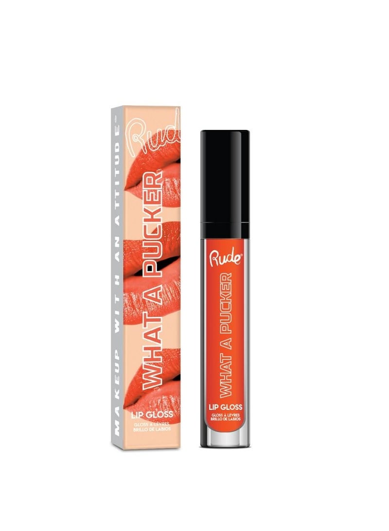 RUDE cosmetics What A Pucker Lip Gloss High Shine Pigmented – Kis my asteroids - Image 1