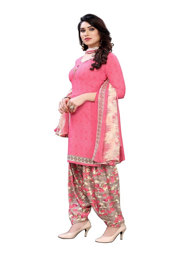Yashika Women's Printed Unstiched Dress Material(SAMIRA PINK) - Image 3