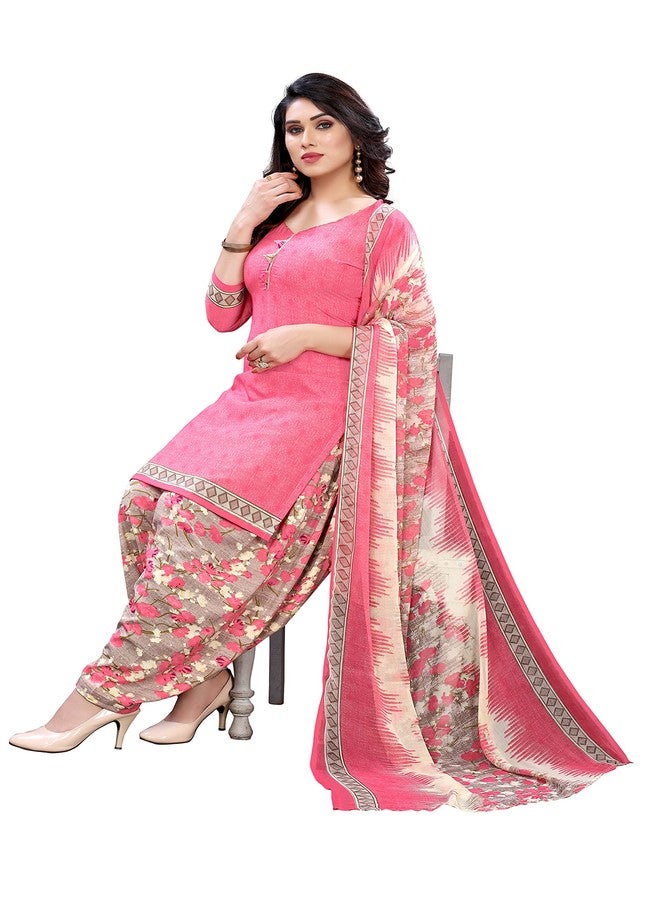 Yashika Women's Printed Unstiched Dress Material(SAMIRA PINK) - Image 4