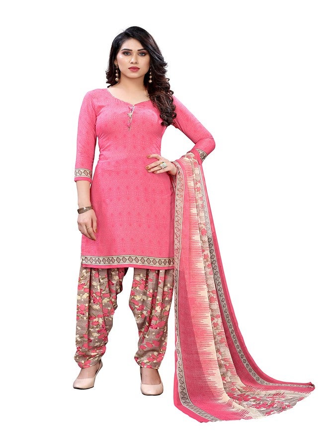 Yashika Women's Printed Unstiched Dress Material(SAMIRA PINK) - Image 1