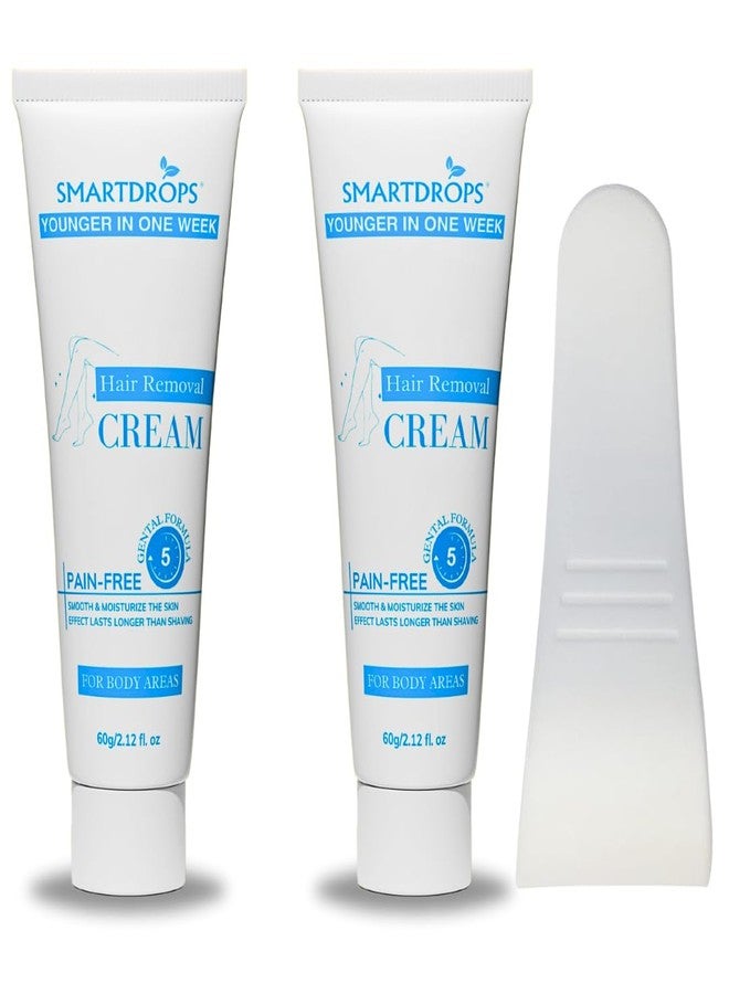 Smartdrops Body Hair Removal Cream - Suitable for Hands, Underarms, Legs with Long-lasting smoothness | Intimate Hair Removal Cream | Hair Removal Cream for Intimate Skin women 120 gm - Image 1
