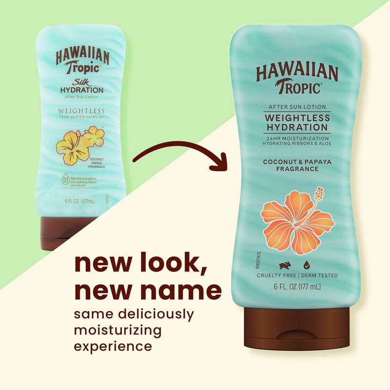 Hawaiian Tropic Weightless Hydration After Sun Lotion with Aloe, 6oz | Hawaiian Tropic Lotion, Moisturizing Lotion, After Sun Care, After Sun Moisturizer, Hydrating Lotion, 6oz - Image 3