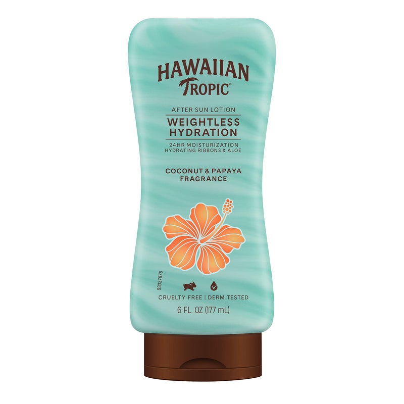Hawaiian Tropic Weightless Hydration After Sun Lotion with Aloe, 6oz | Hawaiian Tropic Lotion, Moisturizing Lotion, After Sun Care, After Sun Moisturizer, Hydrating Lotion, 6oz - Image 1