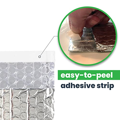 EcoFoil Thermal Insulated Bubble Mailer 6" x 6.5" - 10-Pack - Heat-Protective & Lightweight Bubble Mailer, Protects Temperature-Sensitive Contents, Food Grade Shipping Material - Image 5