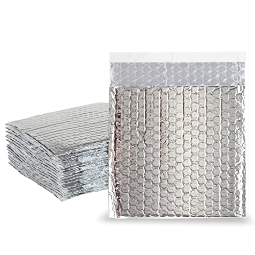 EcoFoil Thermal Insulated Bubble Mailer 6" x 6.5" - 10-Pack - Heat-Protective & Lightweight Bubble Mailer, Protects Temperature-Sensitive Contents, Food Grade Shipping Material - Image 1