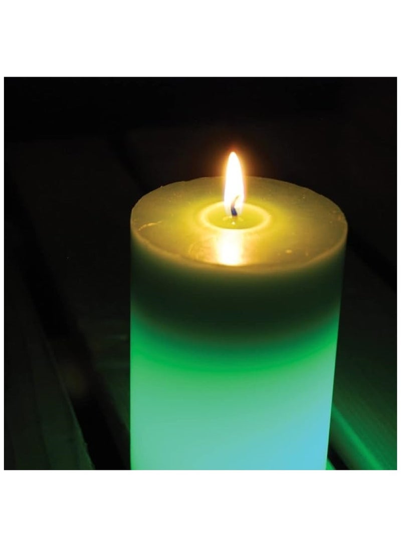 STV Zero In Citronella Color Change Pillar Candle - Image 3