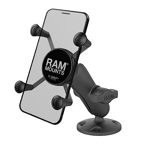 RAM Mounts RAP-B-138-UN7U X-Grip High-Strength Composite Phone Mount with Drill-Down Base with Medium Arm - Image 1