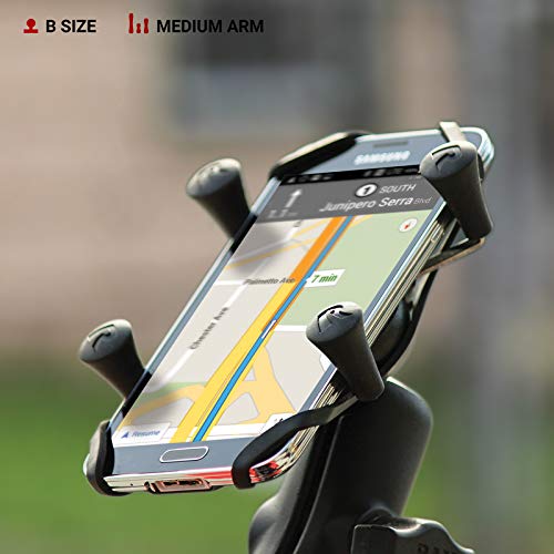 RAM Mounts RAP-B-138-UN7U X-Grip High-Strength Composite Phone Mount with Drill-Down Base with Medium Arm - Image 3