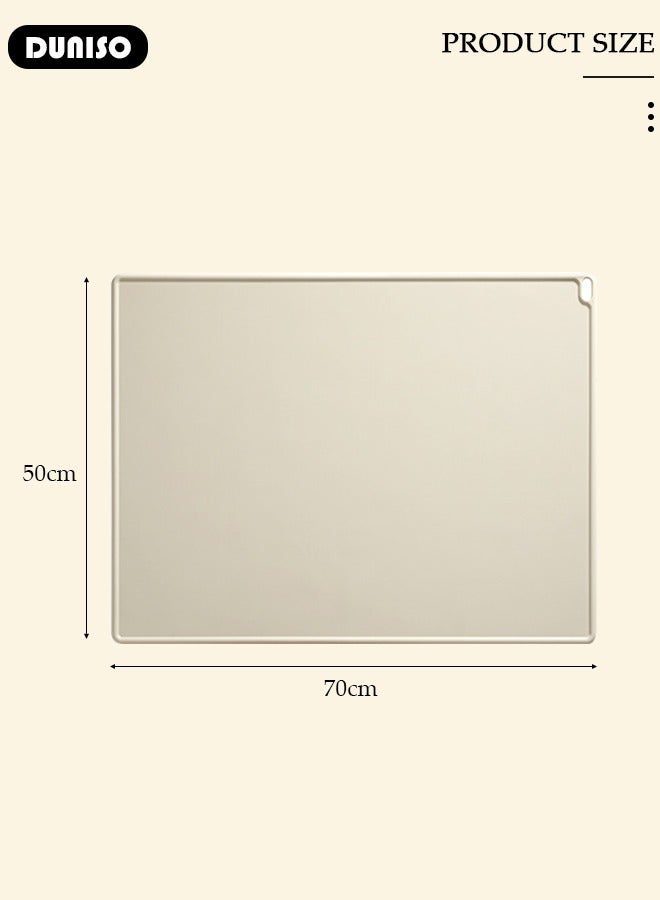 DUNISO Silicone Baking Mat for Rolling Dough, Large Silicone Dough Mat, Non Slip Waterproof Silicone Pastry Mat, Reusable Non Stick Baking Mat for Cookies, Bread, Pizza, Fondant - Image 4