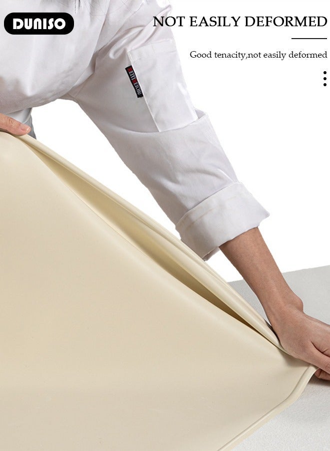 DUNISO Silicone Baking Mat for Rolling Dough, Large Silicone Dough Mat, Non Slip Waterproof Silicone Pastry Mat, Reusable Non Stick Baking Mat for Cookies, Bread, Pizza, Fondant - Image 5