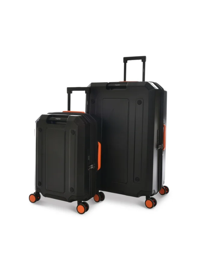 MAGELLAN Hard Shell PC Trolley 2-Piece Luggage Set CLK8821/2P Suitcase Set 20 & 28 Inch with USB Port TSA Lock Expandable 4 Double Spinner Wheels