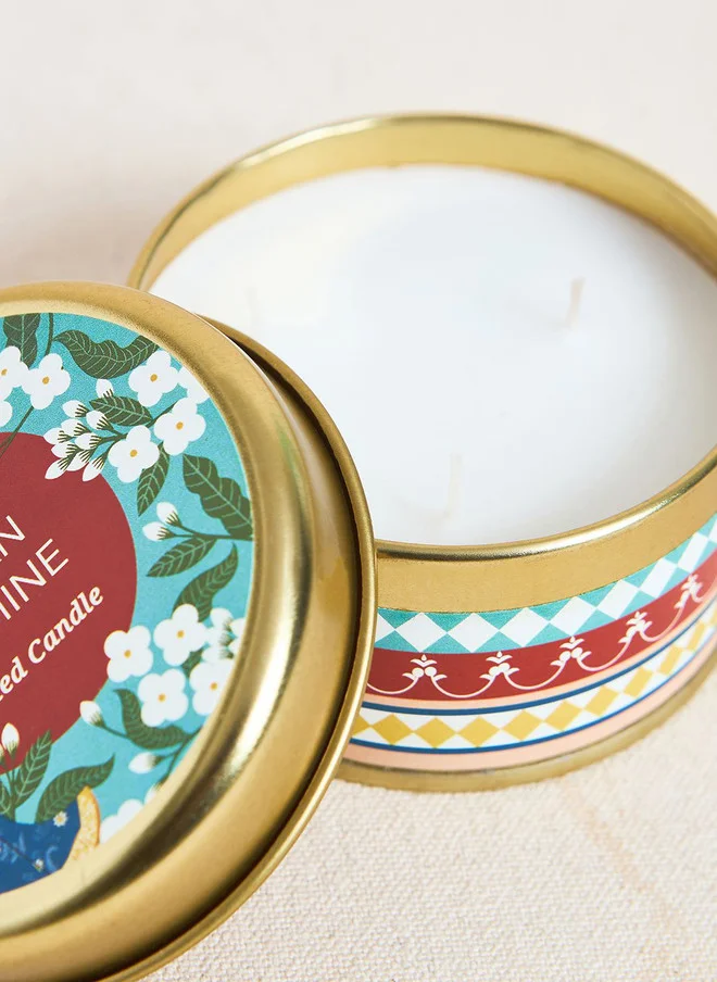 Chumbak  Indian Jasmine Candle Tin  | Best Price UAE
