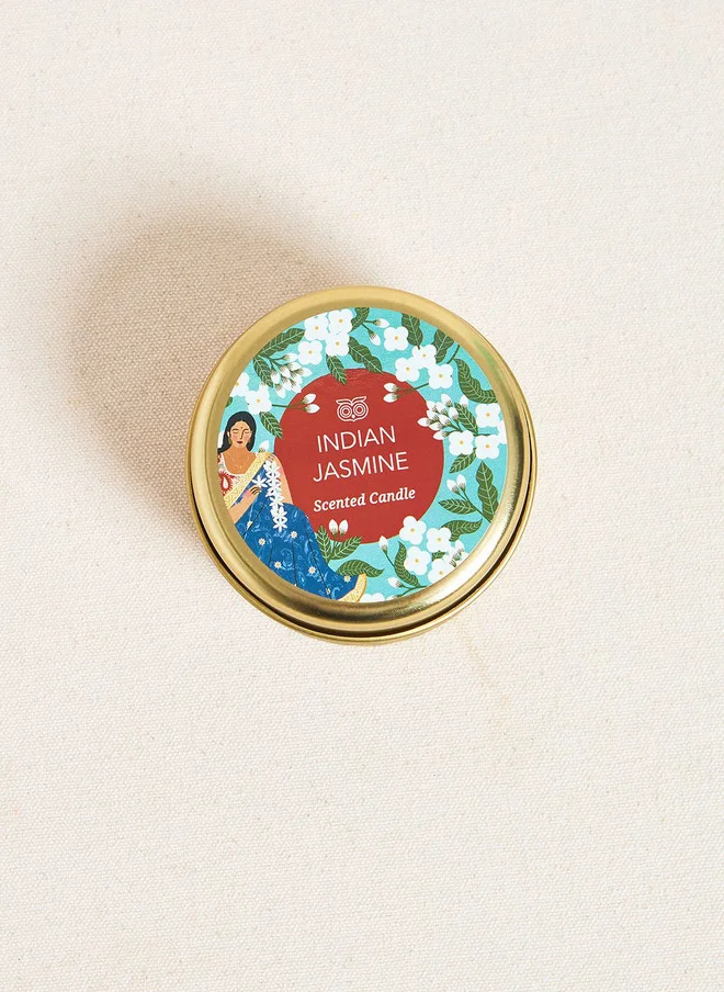 Chumbak  Indian Jasmine Candle Tin  | Best Price UAE