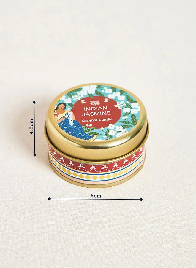 Chumbak  Indian Jasmine Candle Tin  | Best Price UAE