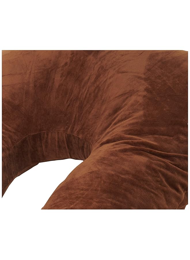 إيروريكس وسادة مريحة للحمل والأمومة من القطن البولي بروبلين 3 كجم، لون بني، 145X80X25 سم - Image 2