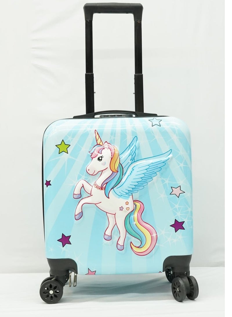 HASSM 17-Inch Cartoon Printed Suitcase  - Image 1